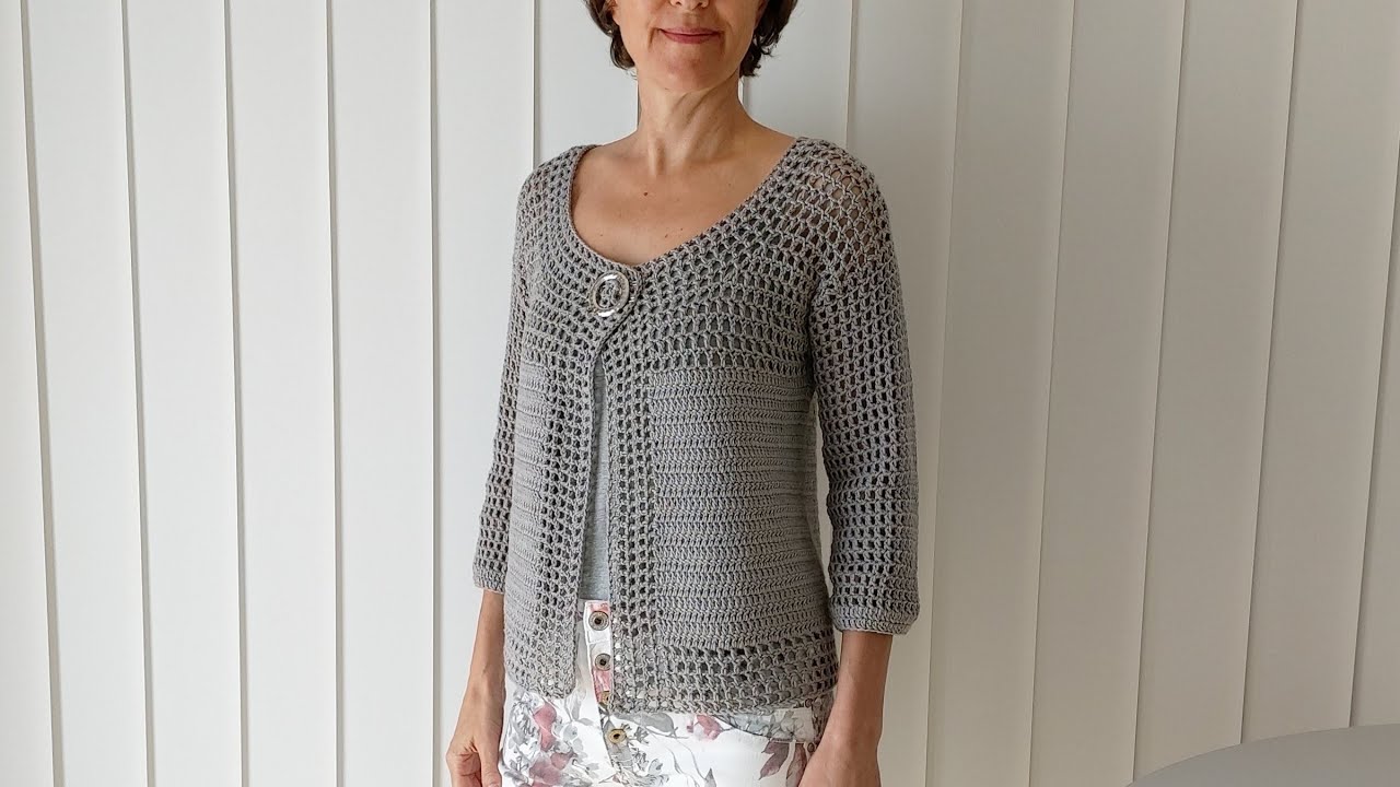 131. Jacke häkeln alle Größen Teil 1