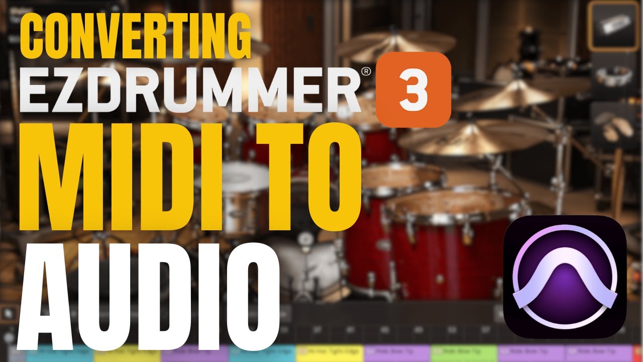 Converting EZdrummer 3 MIDI to Multiple WAV Audio - Pro Tools Tutorial