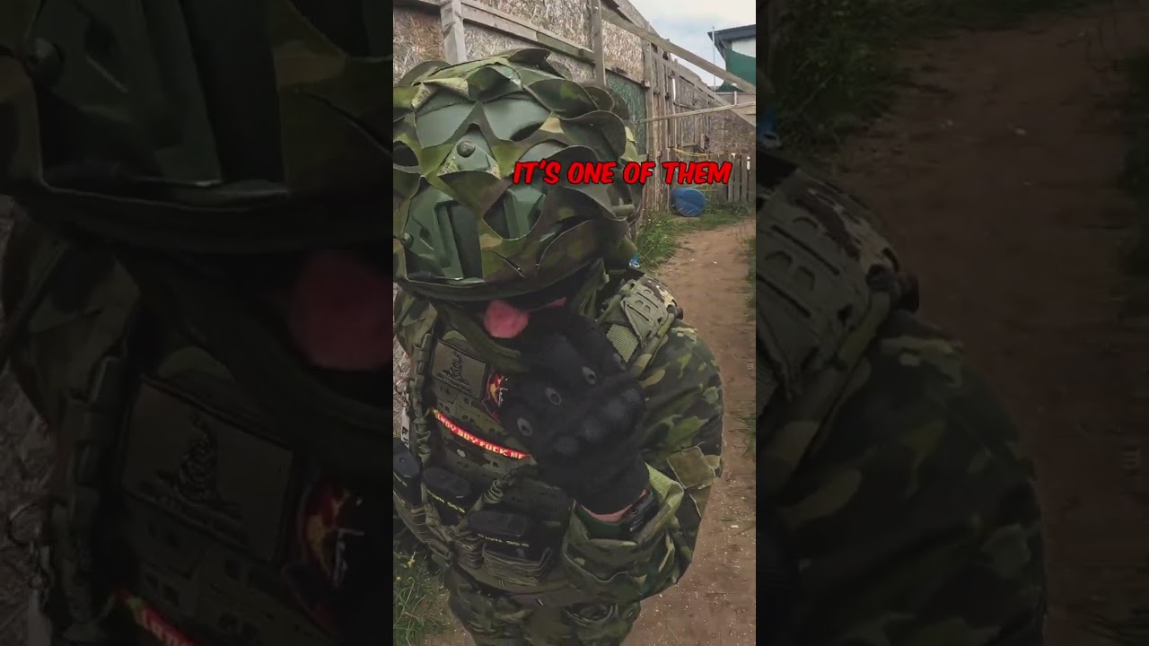 BB był WBUDOWANY w swoją maskę #airsoft #szorty