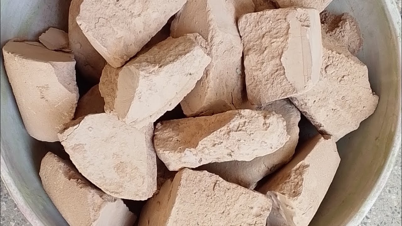 ASMR|| pure Red mud zabrdast dry crumbling 🥀 satisfying video #satisfying 