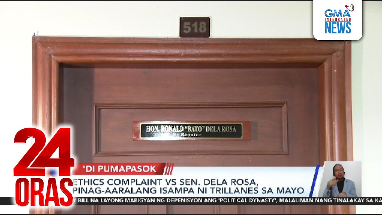 Pagsuspinde at pagtigil sa sweldo ni Sen. Dela Rosa, pinag-aaralan | 24 Oras