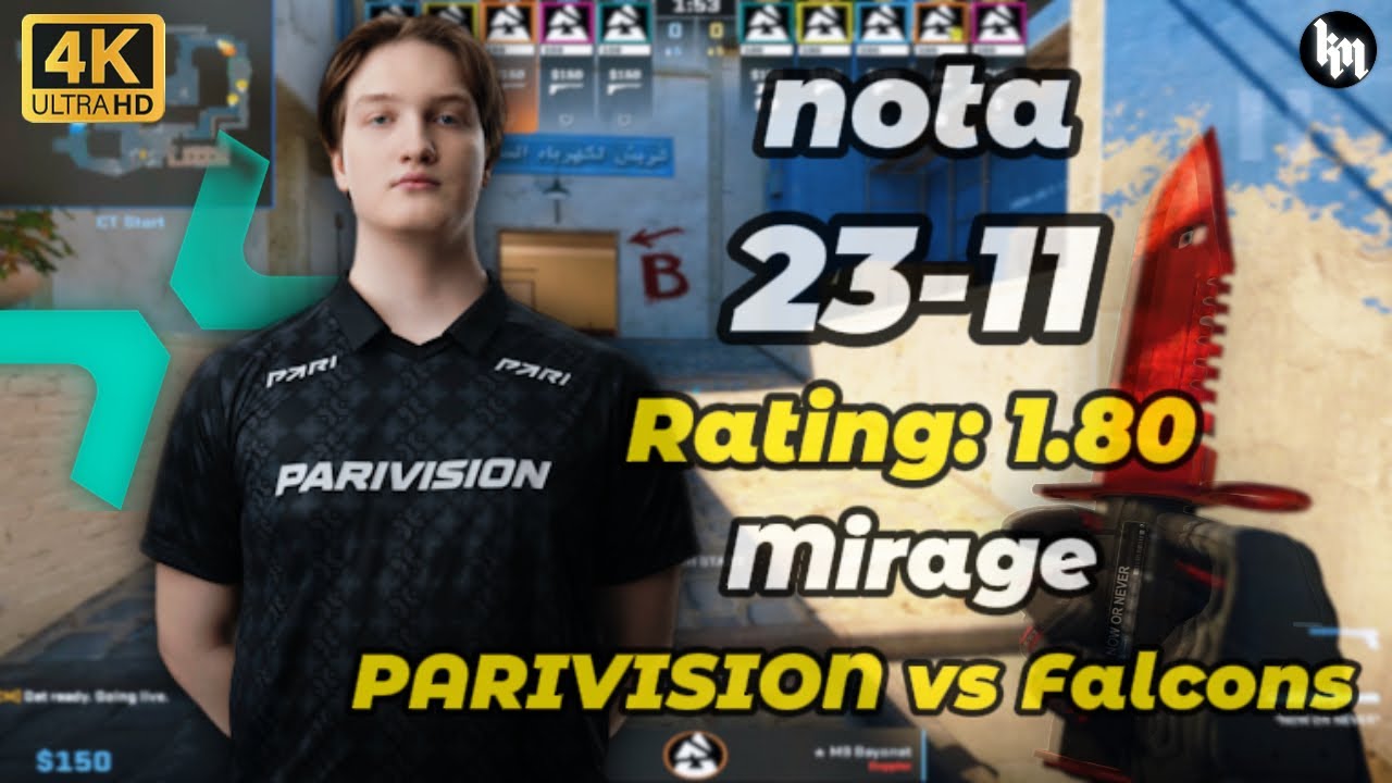 nota (23-11) PARIVISION vs Falcons (Mirage) | BLAST Bounty 2026 Season 1 Finals #cs2 #nota