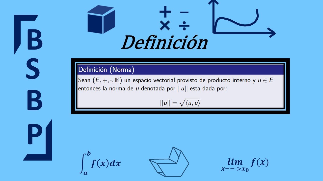 Norma | Producto Interno | Definición | Espacios vectoriales