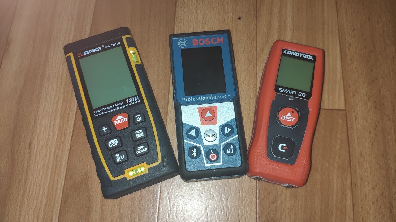 Какой дальномер выбрать? Обзор и сравнение SNDWAY SW-TG120 с Bosch GLM 50C и Condtrol Smart 20.