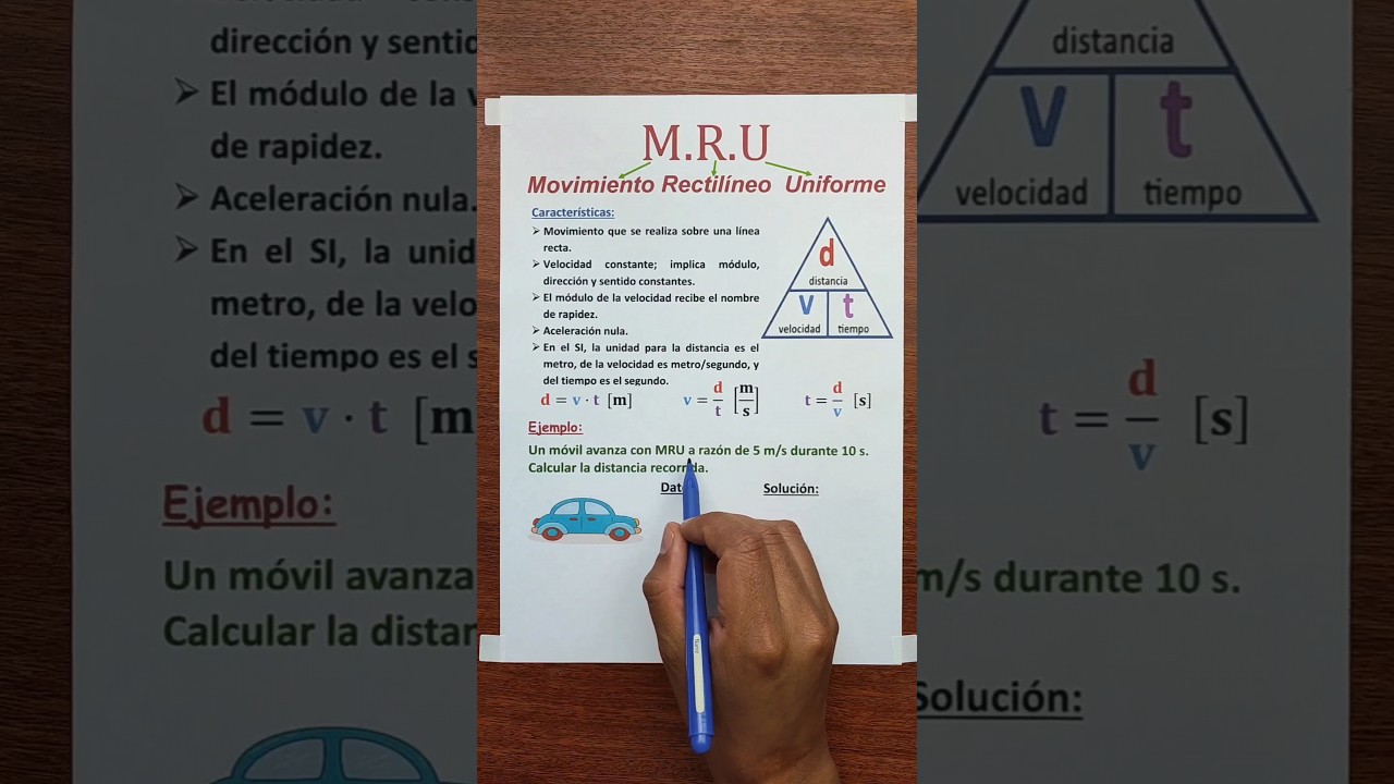 F&iacute;sica - MRU 😉✌️ #ingedarwin #fisica
