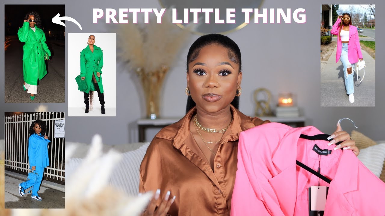 SPRING TRY-ON HAUL 2022 (PRETTYLITTLETHING) | STYLING HAUL AND LOOKBOOK | Chev B.