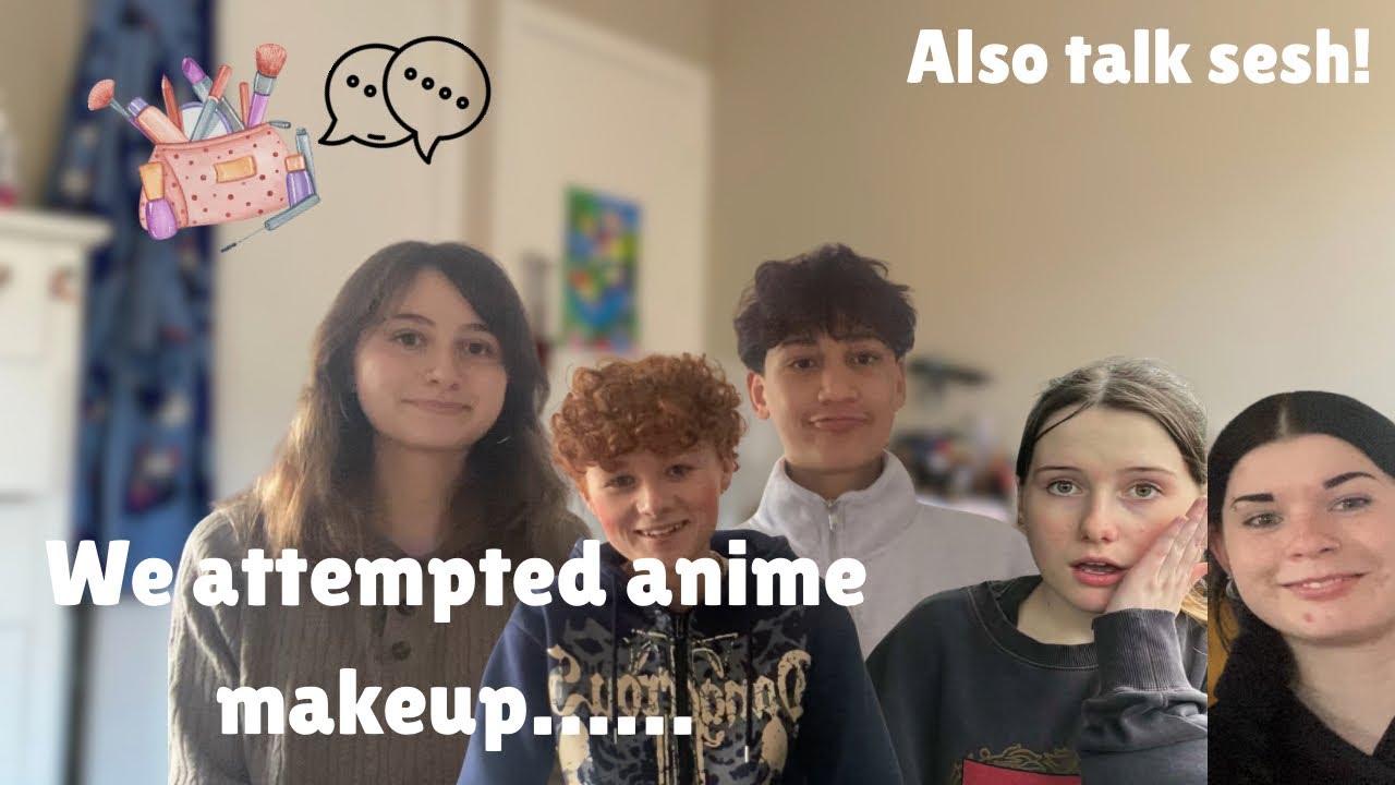 We attempted anime makeup!! FAIL 