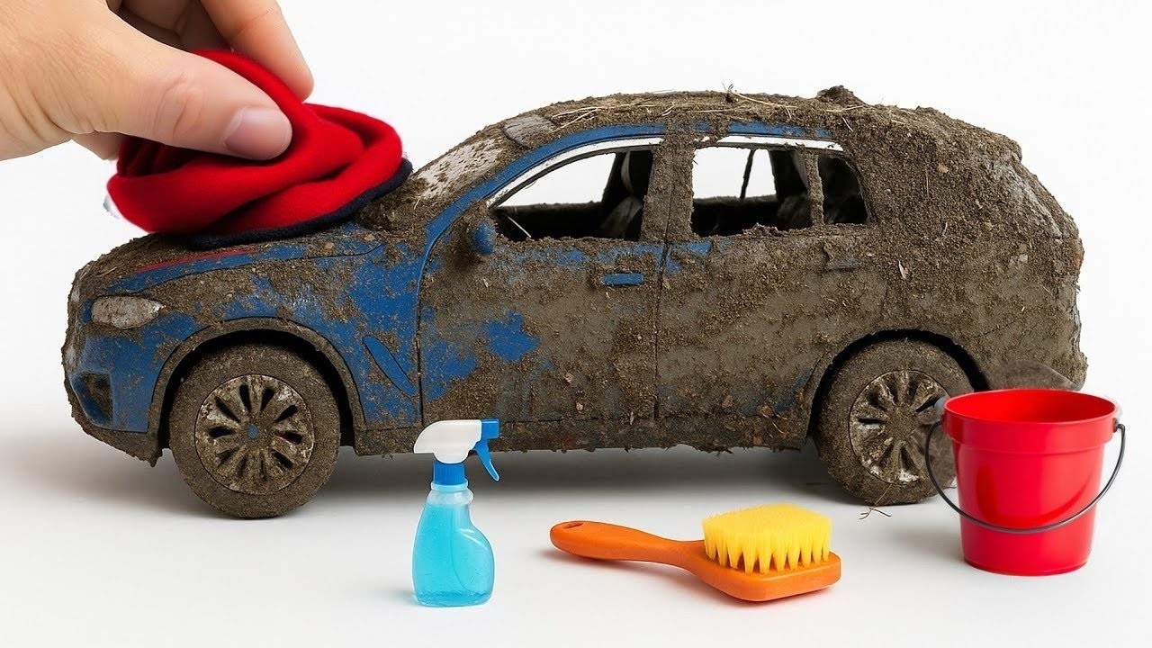 Super Realistic Cleaning of a 1:24 BMW X5 After a Muddy Mountain Expedition🥵