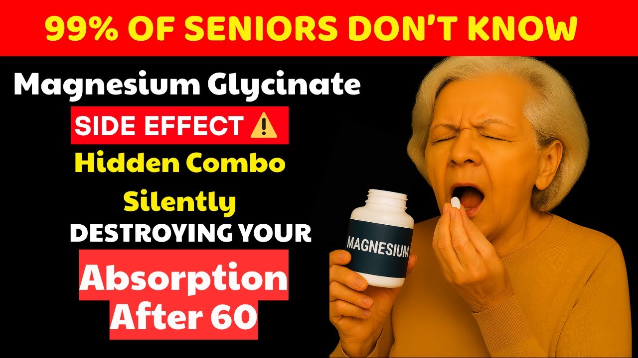 Magnesium Glycinate Side Effects – The Hidden Combo That Destroys Absorption After 60| Senior Health