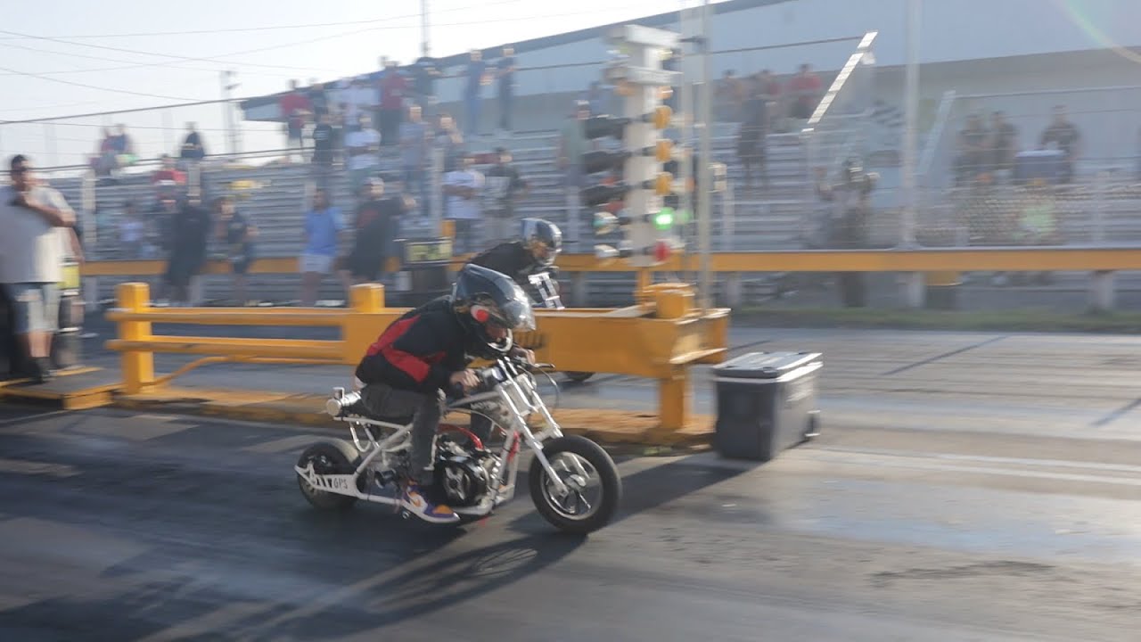 Mini Bikes Takeover Yellow Belly Drag Strip!