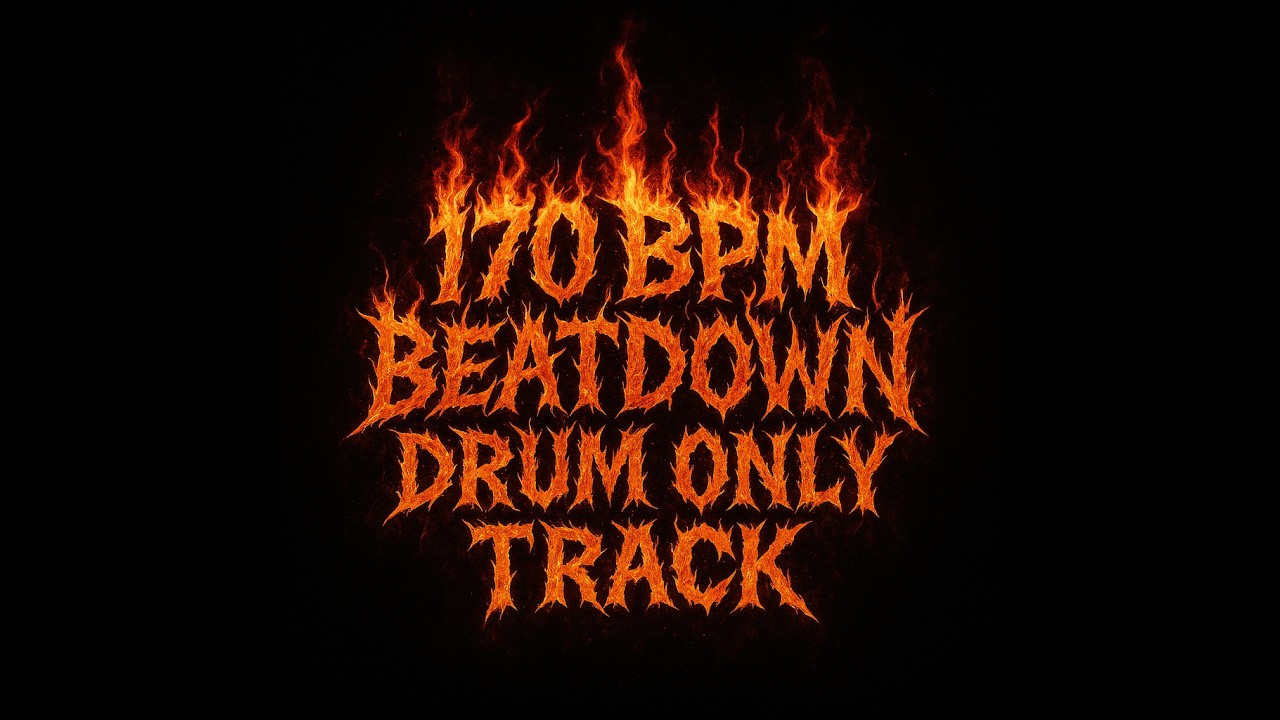 Free Beatdown Hardcore Drum Track - 170 BPM