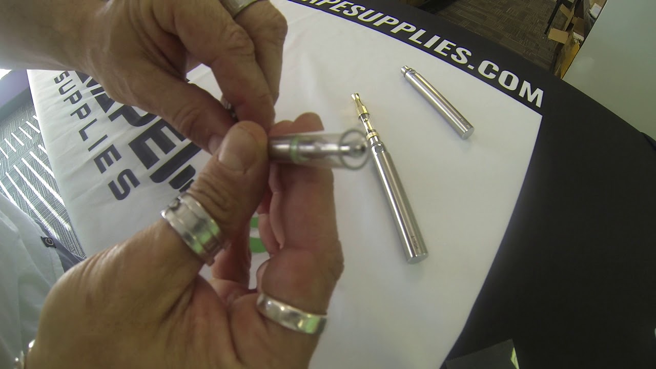 Rechargeable Vape Pens with Ceramic Coil and Glass Tip