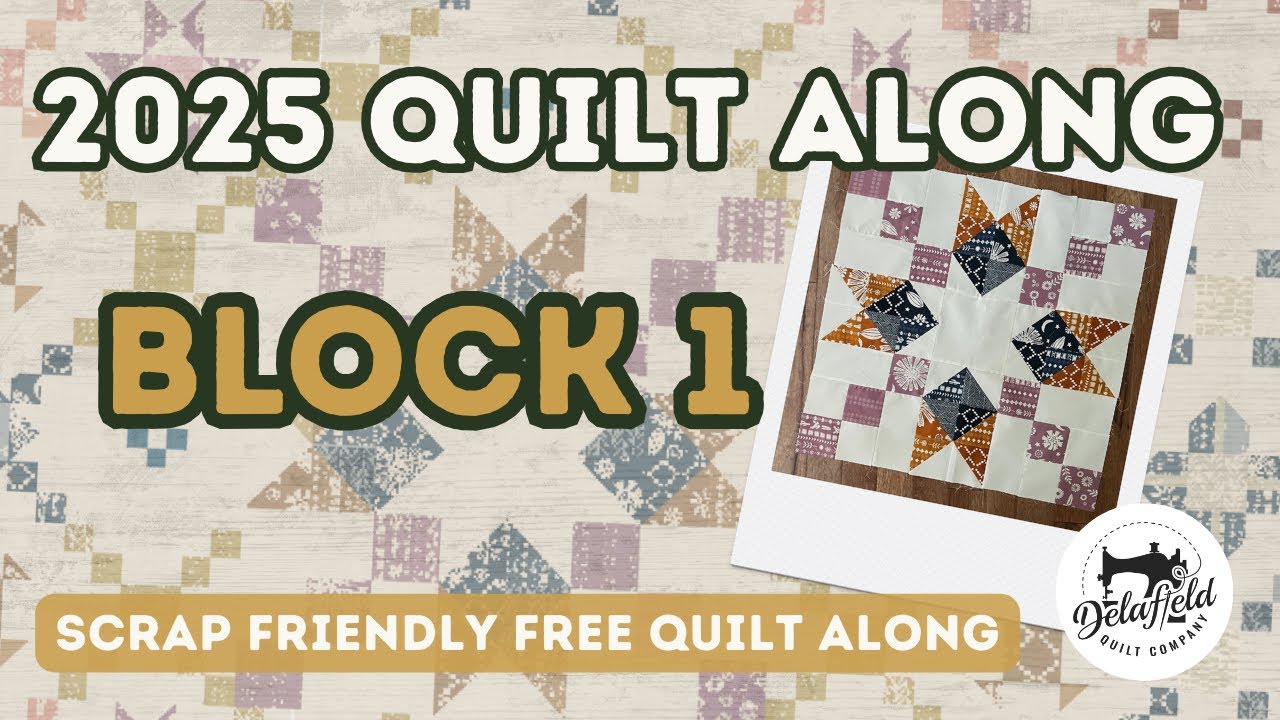 2025 Quilt Along - Block 1 - Free Tutorial #sewing #quilting