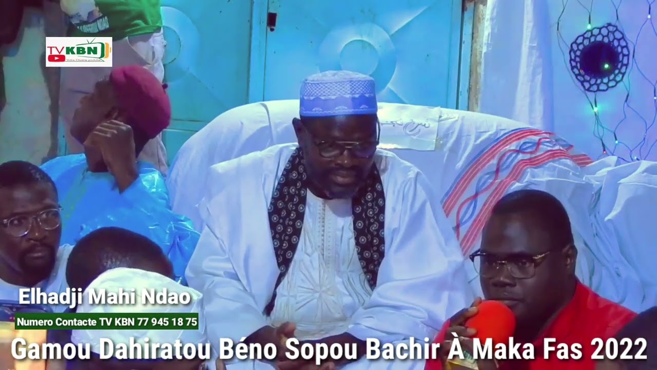 Gamou Dahiratou Béno Sopou Saydi Bachir À Maka Fas Avec Serigne Mahi Ndao