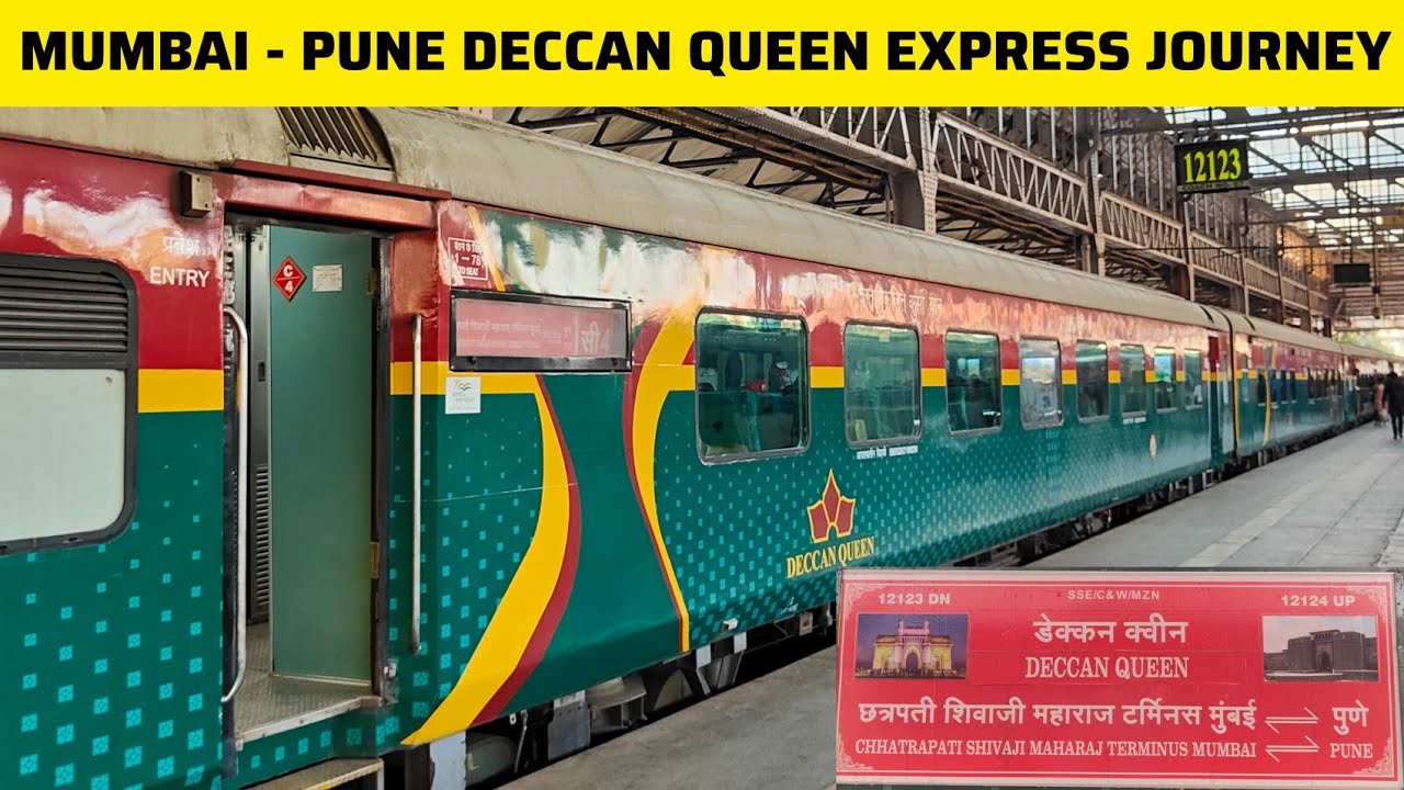 Mumbai Pune Train Journey In 12123 : Deccan Queen Express : WCAM3 , Indian Railways
