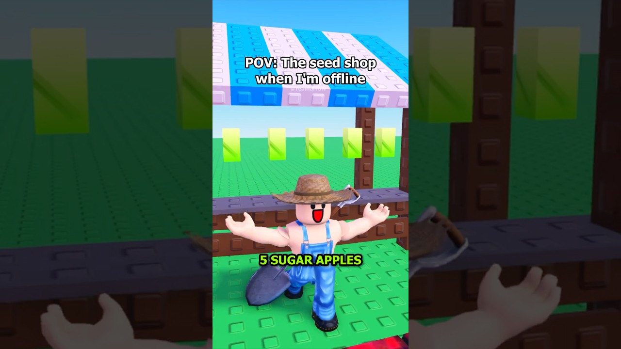 The Seed Shop When You're Offline || Grow A Garden #growagarden #robloxanimation #roblox