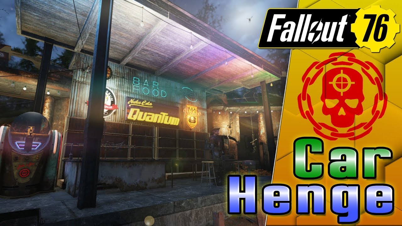 Carhenge Raider Party CAMP! - Fallout 76 Build