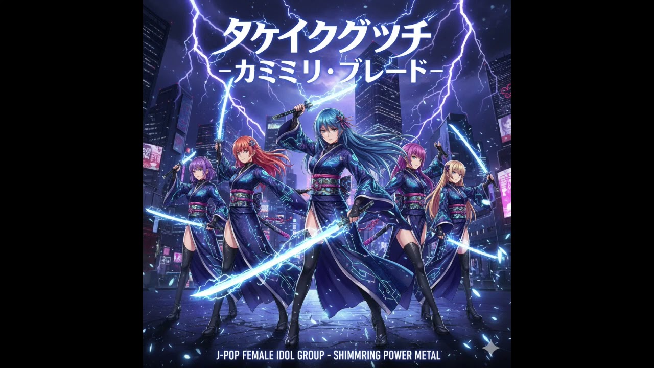 TAKEMIKAZUCHI - カミナリ・ブレード (Kaminari Blade) | Official Music | #music #jpop #idol