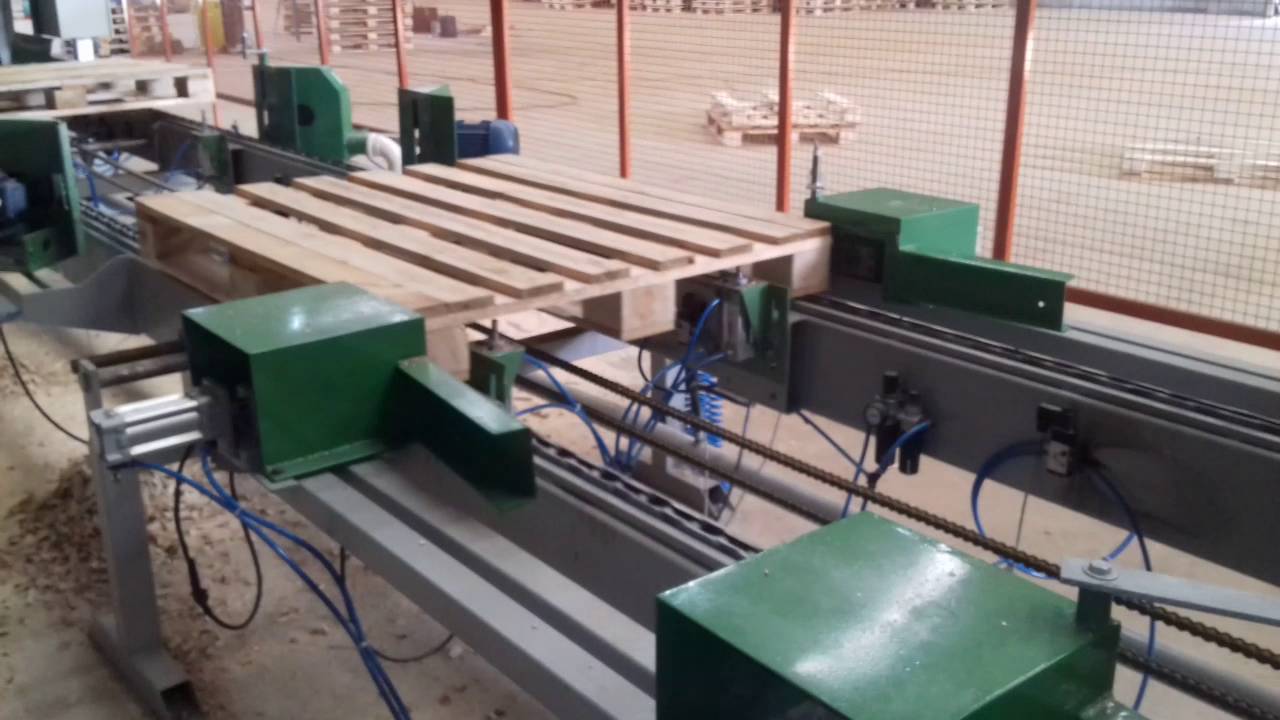 Automação de máquina para pallet