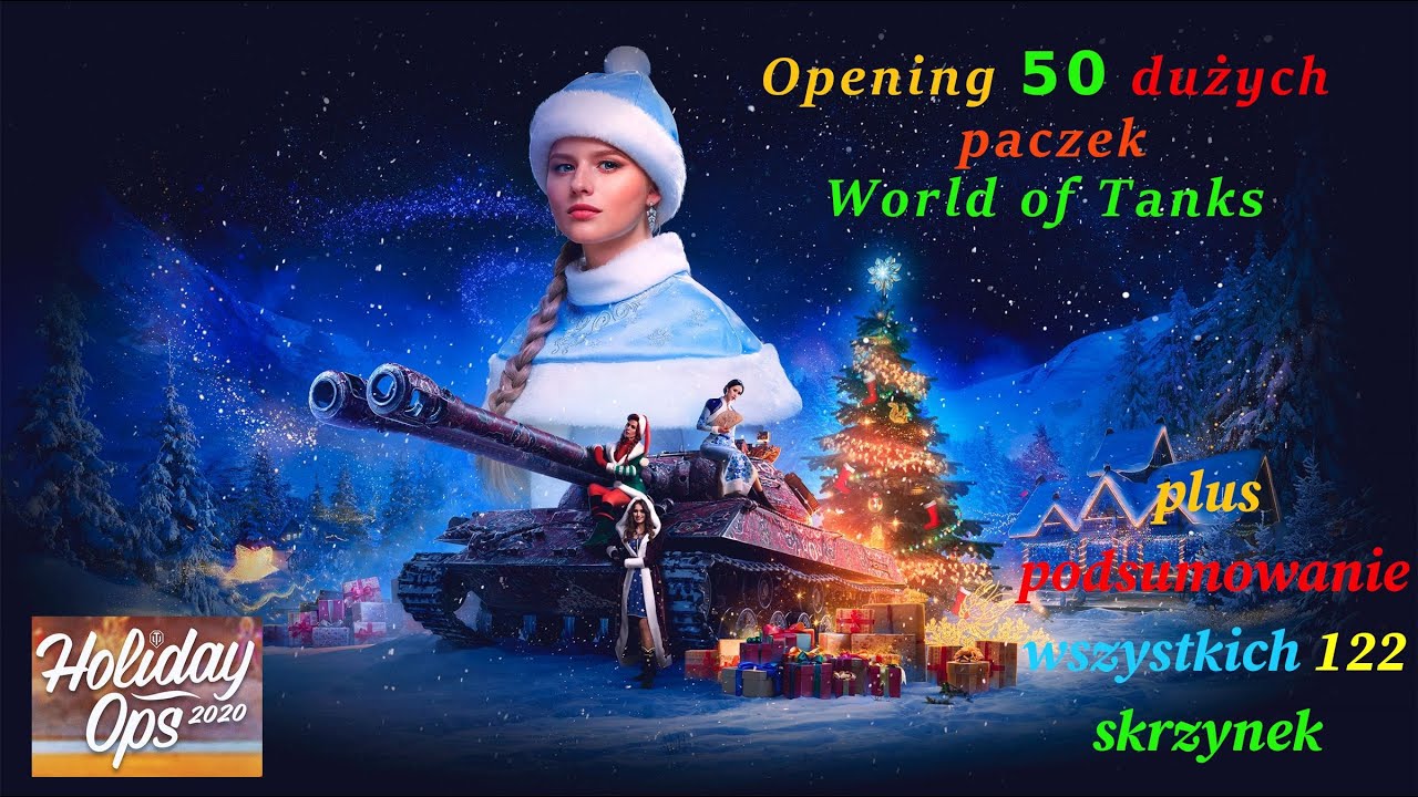 #worldoftanks #wargaming Holiday OPS 2020 - Opening 50 dużych skrzynek - World of Tanks