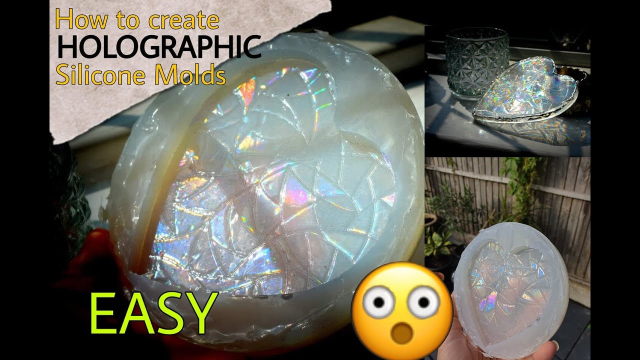 How To make Holographic Silicone Molds | EASY AT HOME #1