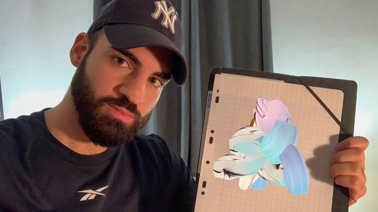 ASMR - Je fais ton portrait dans une ambiance très relaxante (face touching, hand movement) 🎨 ✏️