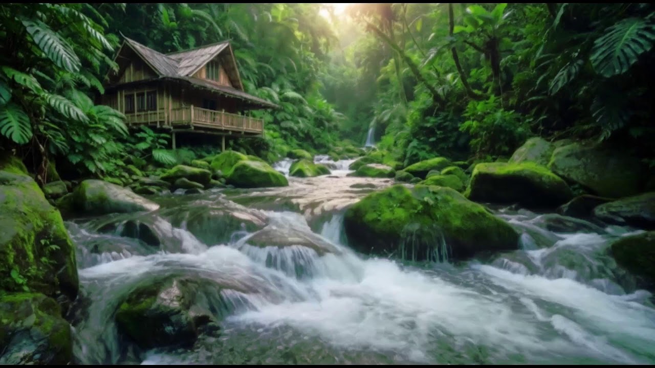 Gentle River Flowing Water Sounds | Relaxing Nature White Noise for Deep Sleep Tonight