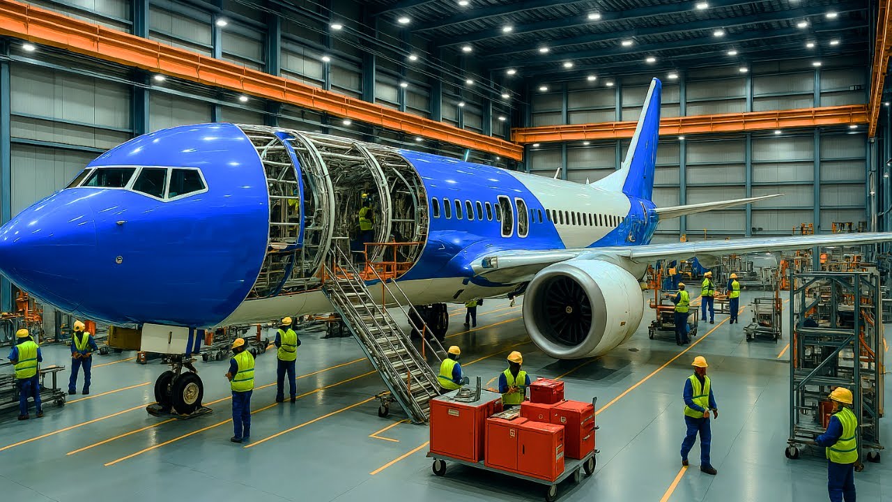 WIE ein PASSAGIERFLUGZEUG GEBAUT wird ✈️ | SO wird es HERGESTELLT 🏭
