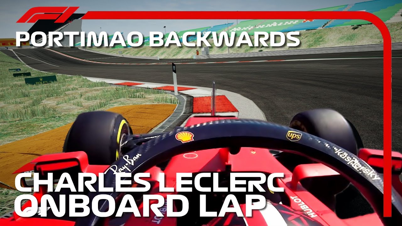 F1 2020 Charles Leclerc Backwards Onboard Lap Around Portimao | 2020 Portuguese Grand Prix