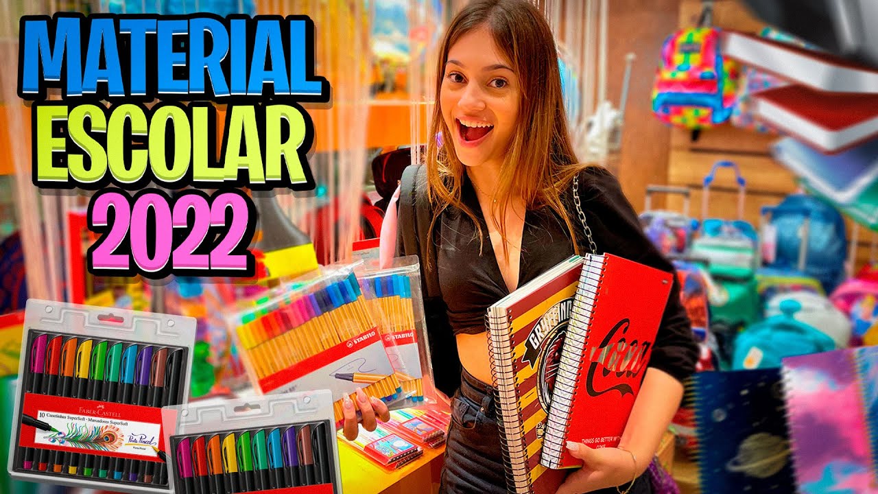 COMPRANDO MEU MATERIAL ESCOLAR 2022!!!