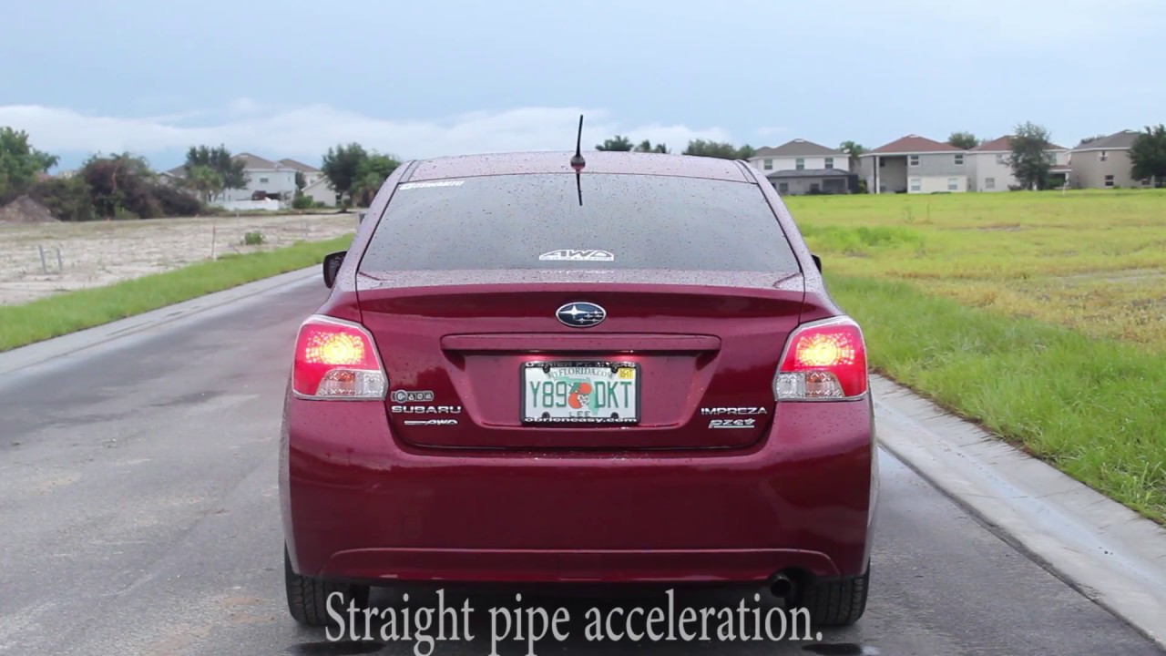 2013 Subaru Impreza 2.0i Exhaust comparison.
