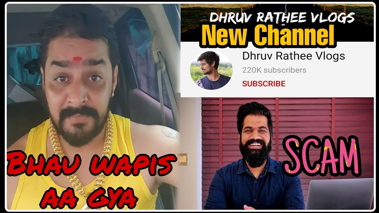Hindustani Bhau is Back | Technical Guruji Scam | Dhruv Rathee new channel | Tauresh