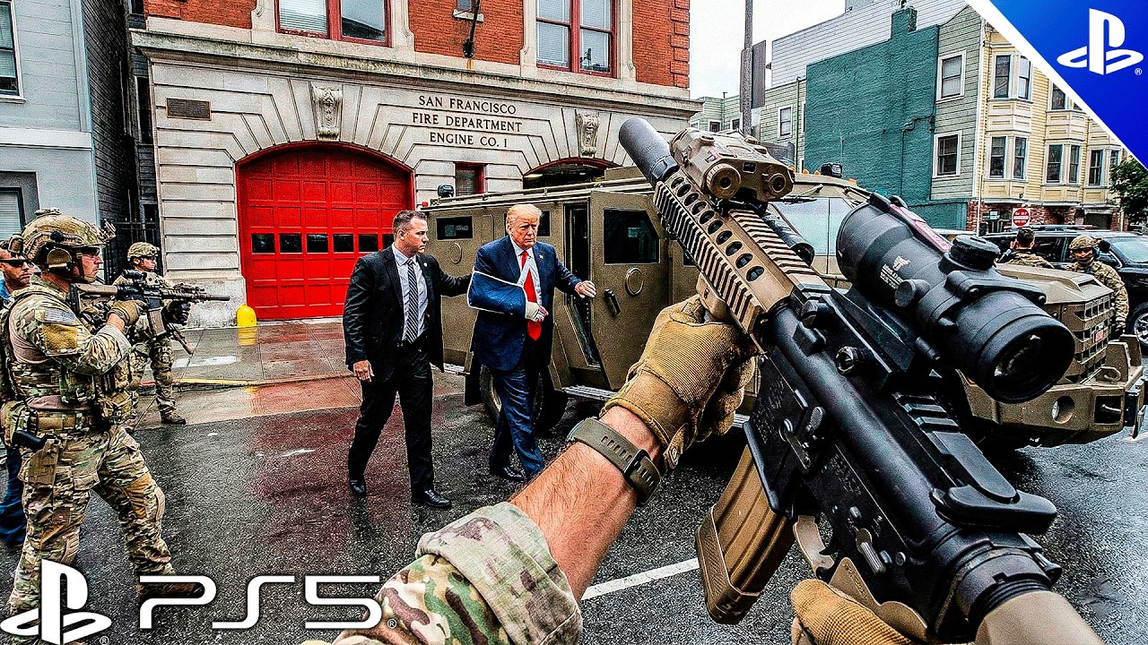 US PRESIDENT INJURED IN ATTACK - Battlefield Immersive Gameplay (4K PS5)