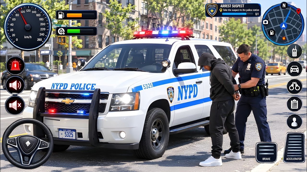 🚓 Police Car Chase Simulator 3D &ndash; Real City Cop Pursuit Gameplay (Android)