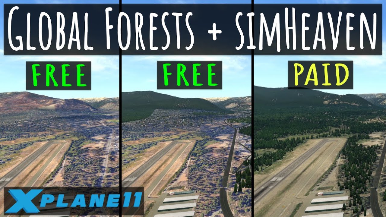 Global Forests — ЛУЧШЕЕ дополнение для X Plane 11, добавляющее деревья!