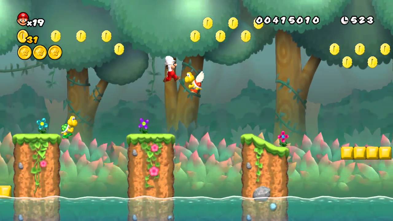 Newer Super Mario Bros. Wii - 1-6 Rainshed Pond - Secret Exit