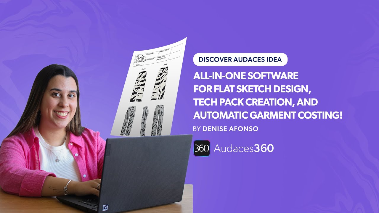 Creating flat sketches and tech packs with Audaces Idea | Tutorial by Denise Afonso