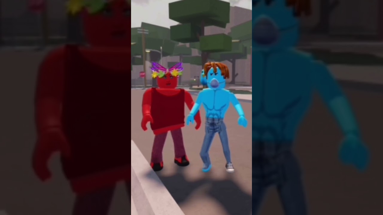 Fire and Water 😼 #roblox #fireandwater #funny #meme #robloxmemes #lowquality #foryou