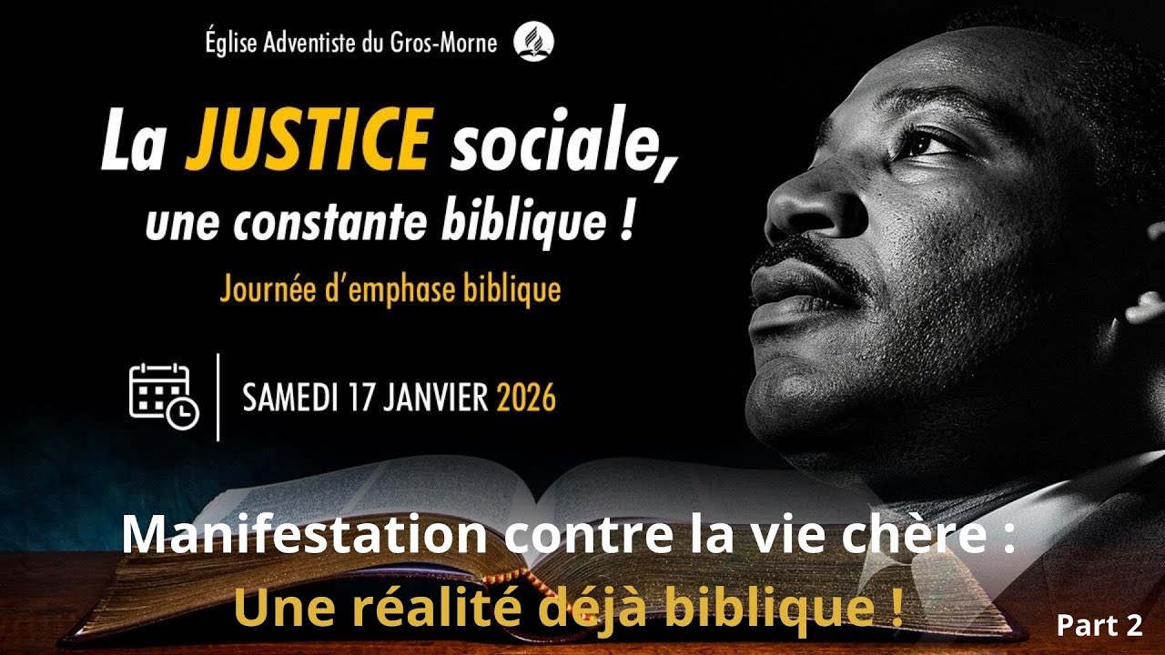 LA JUSTICE SOCIALE , UNE CONSTENTE BIBLIQUE --- ETTENAT Frédéric  --- Samedi 17 Janvier 2025 Part 2