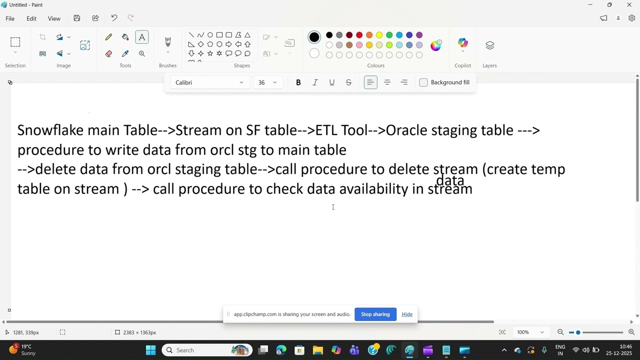 Snowflake to oracle replication 