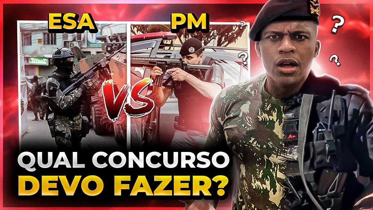 Concurso da ESA ou Concurso da PM? |Qual concurso &eacute; melhor pra voc&ecirc;?