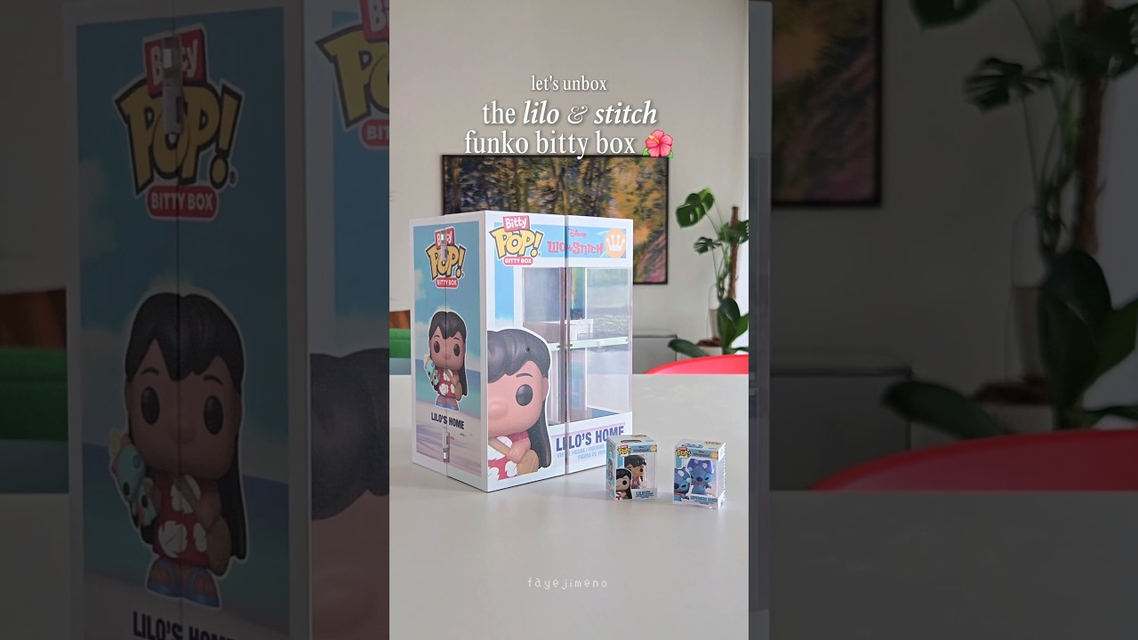 lilo & stitch funko bitty box! 🌺🌴🏡 #funkopop #disney #unboxingtoys