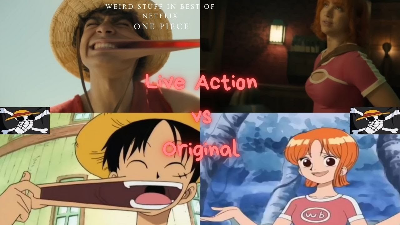 One Piece Live Action vs Animated Movie | Side by Side Comparison