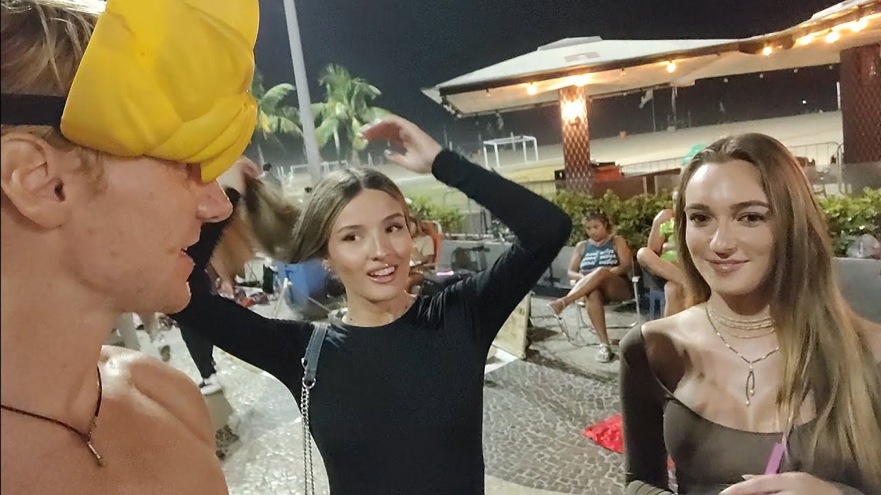 Beautiful girls at carnival