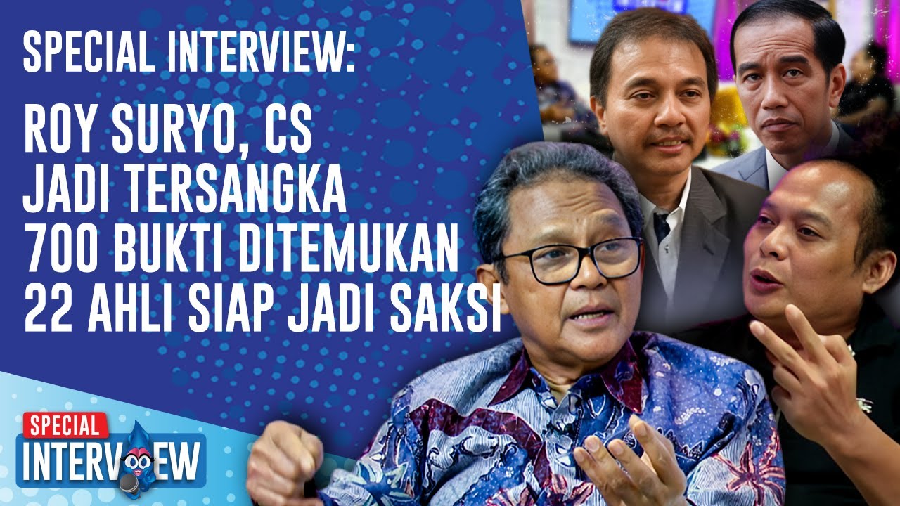 SPECIAL INTERVIEW: Penasehat Ahli Kapolri Ungkap Cerita Dibalik Status Tersangka Roy Suryo, Cs