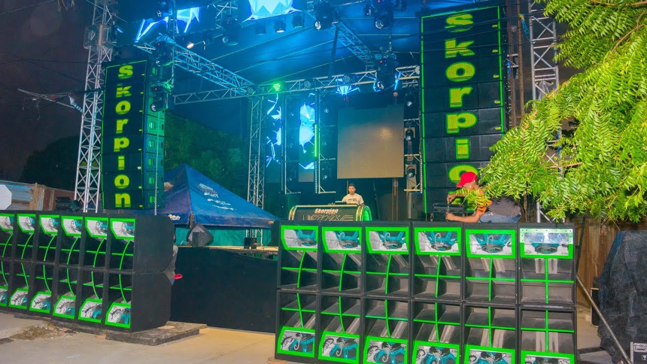 Prueba de sonido 🔊 y Montaje en ciénaga magdalena de EL SKORPION DISCO SHOW 💚