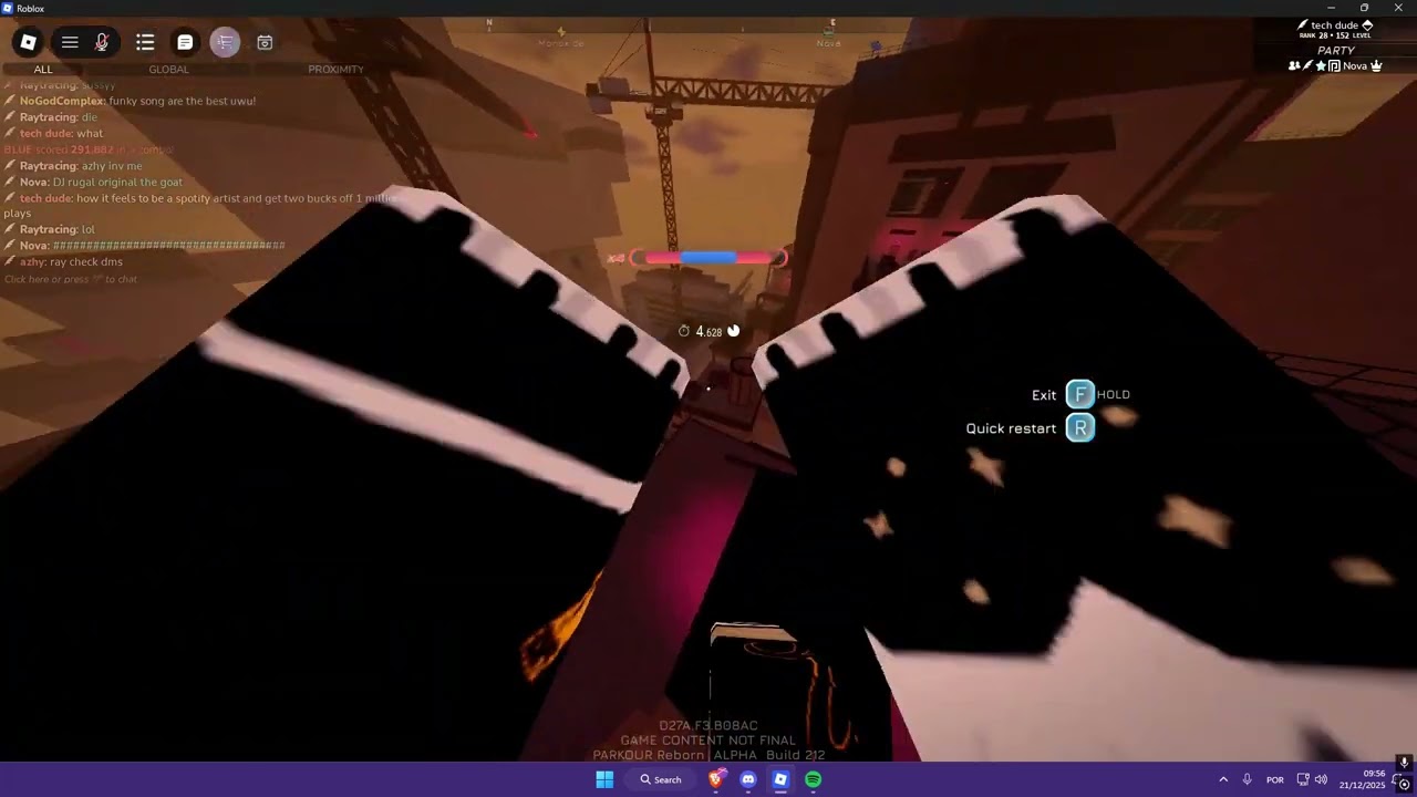 Parkour Reborn Rust Belt Platinum Route