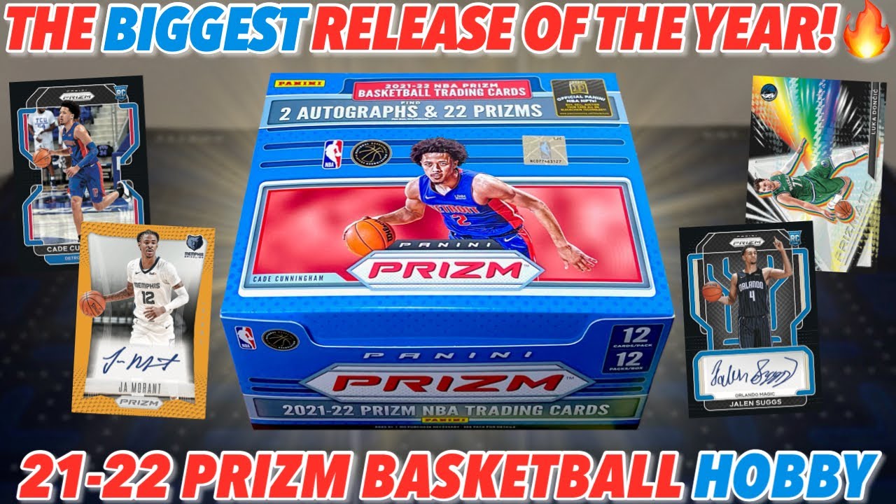 Opening a HOBBY box of the new Prizm 🏀! SICK HITS!🔥 | 2021-22 Panini Prizm Basketball Hobby Review