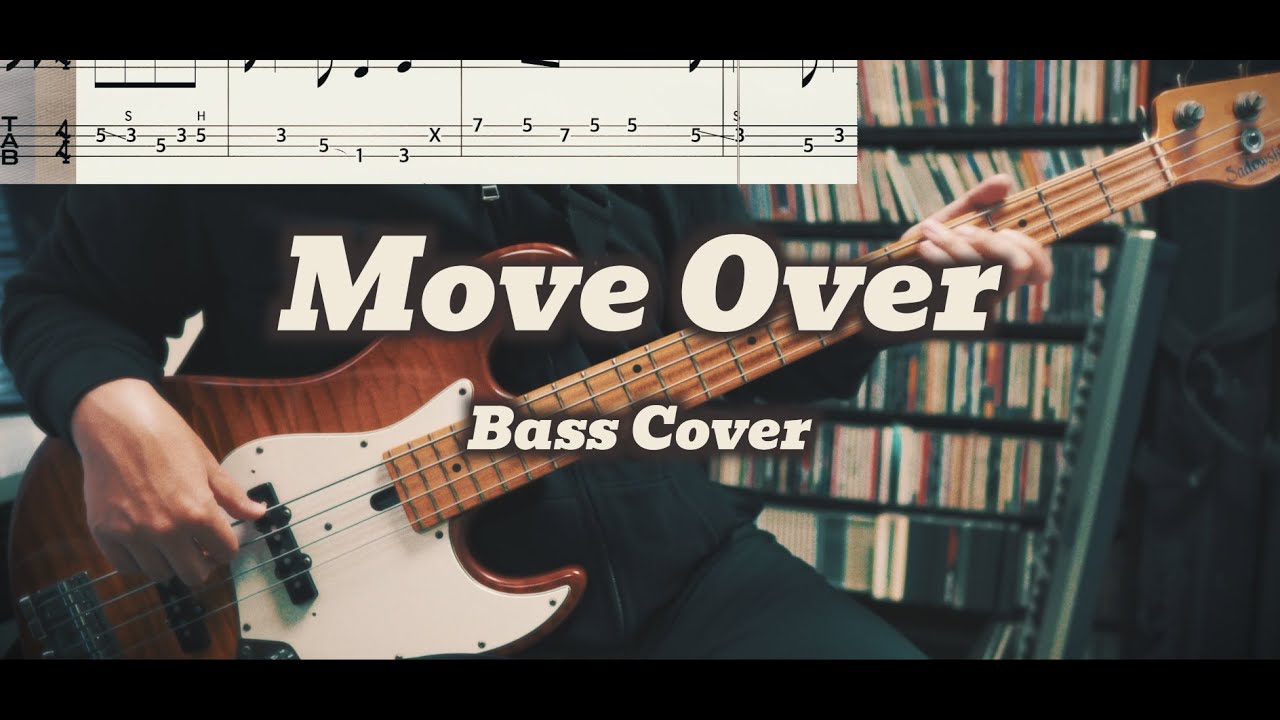 Janis Joplin - Move Over (Bass Cover) TABS in Video