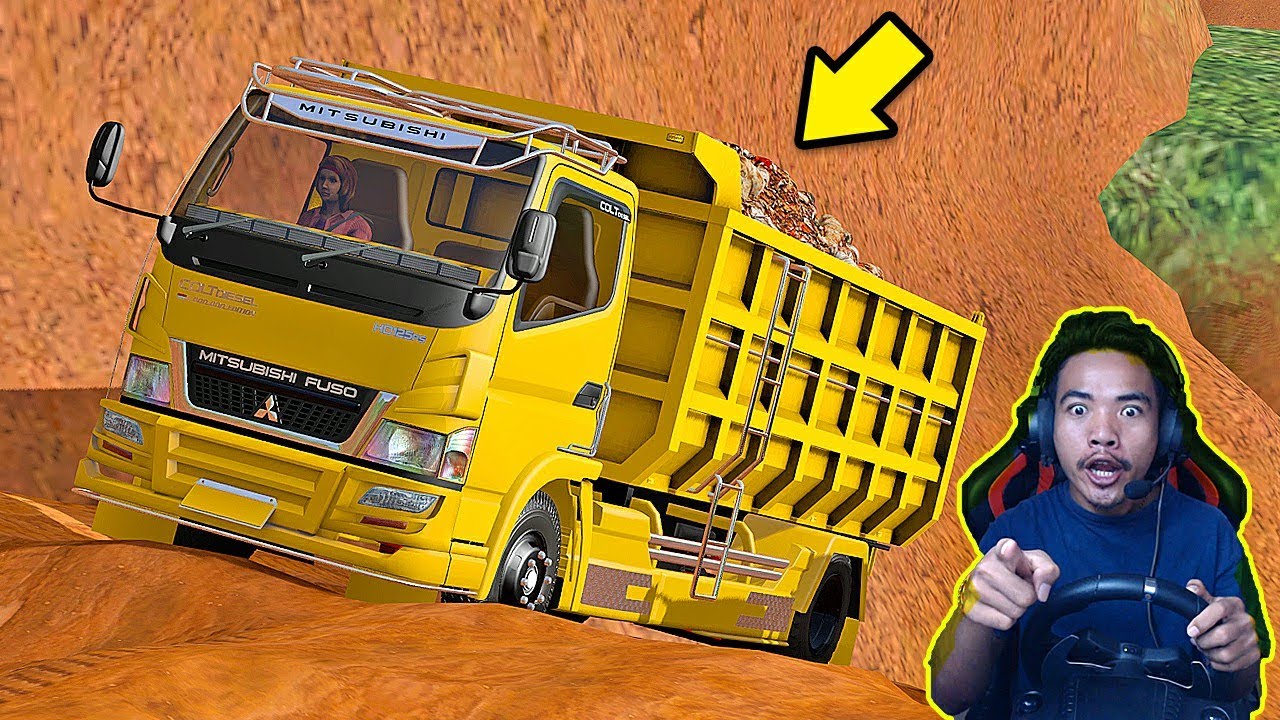 YAKIN BERANI?? TRUK DUMP TRUCK CANTER MELEWATI JALUR LUMPUR? ETS2